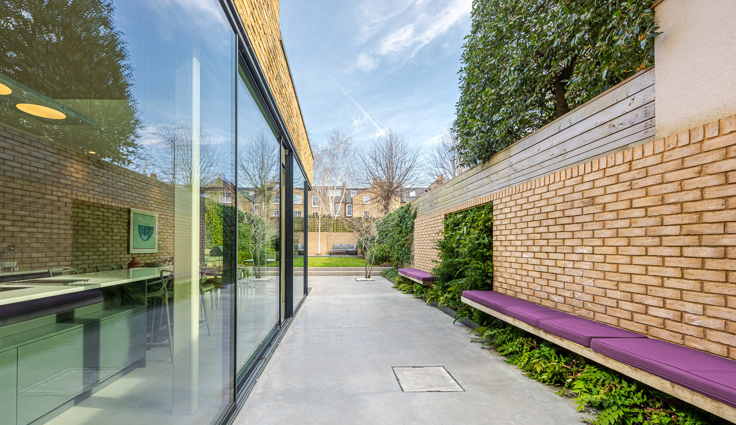 Sleek Minimalist Exposed Brick House