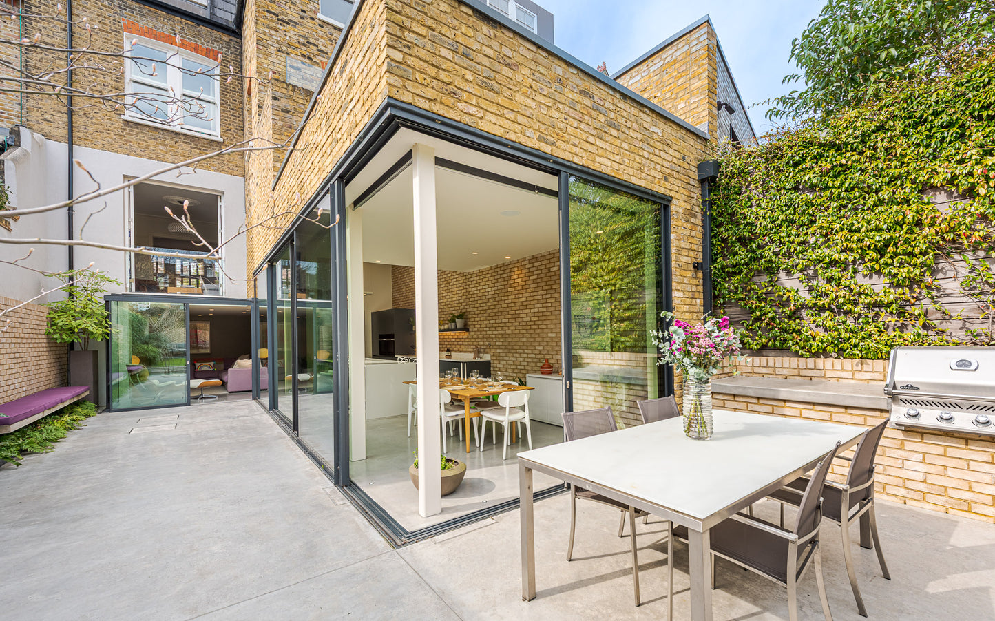 Sleek Minimalist Exposed Brick House