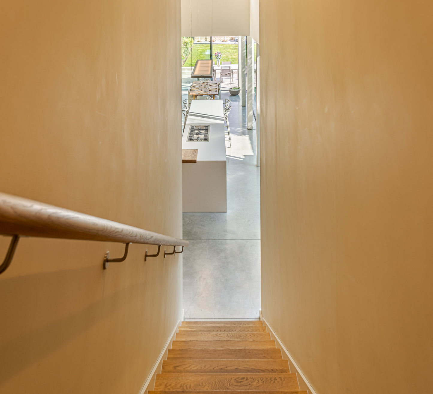 Sleek Minimalist Exposed Brick House