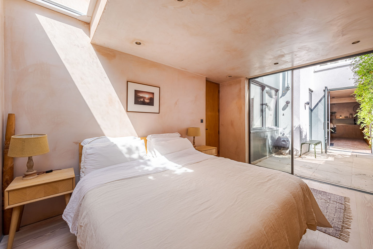 Aesthetic Pink Plaster Wall House Hackney